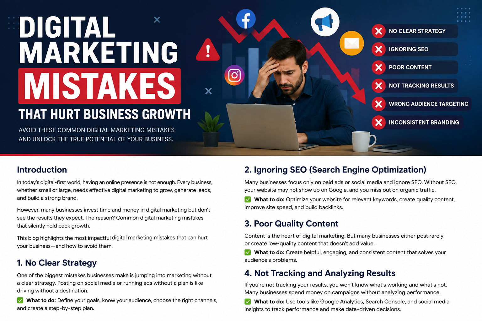 Digital Marketing Mistakes That Hurt Business Growth